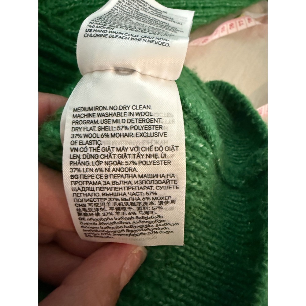 H&M Green Ribbed Button-Up Cardigan - Picture 5 of 7